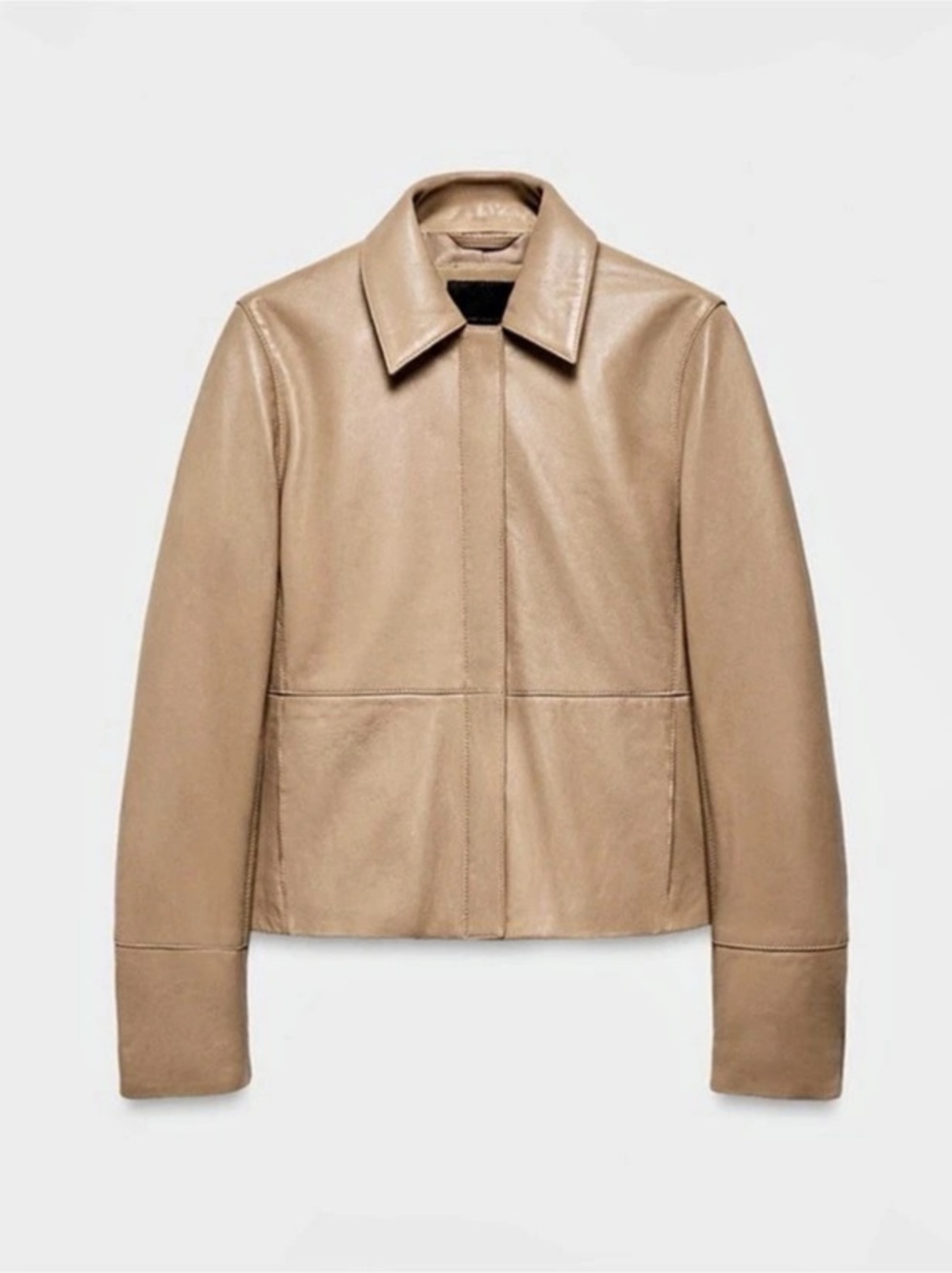 New with tags! Zara Leather Fitted Blazer Jacket